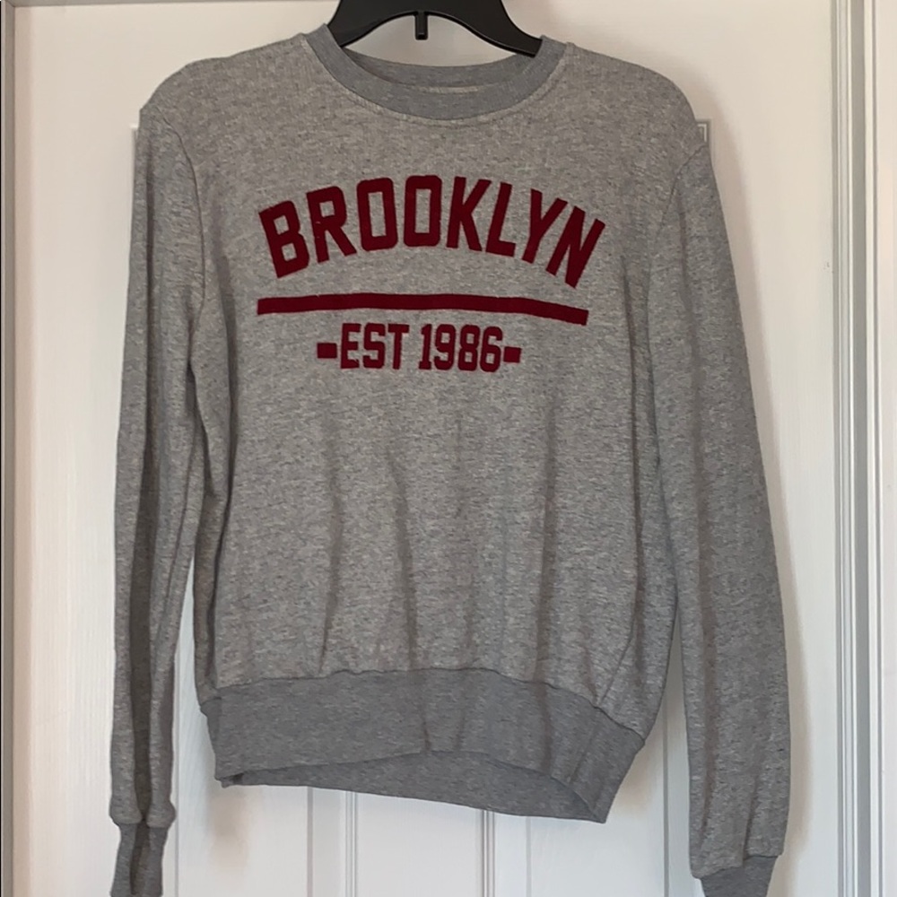 Brooklyn Grey Crewneck Sweatshirt